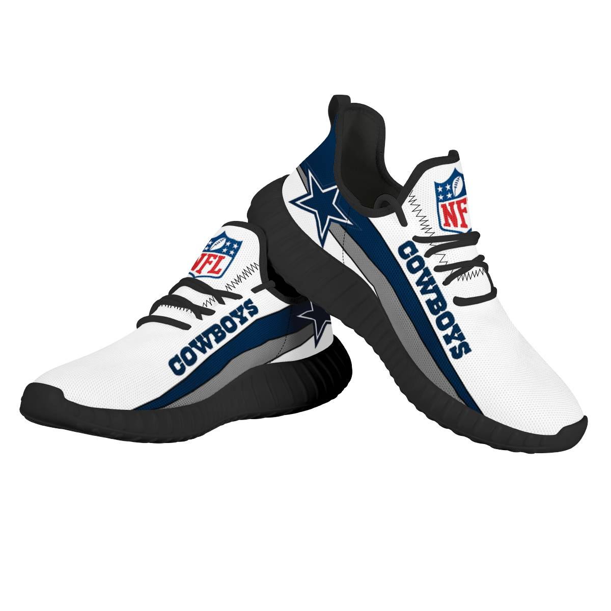 Men's Dallas Cowboys Mesh Knit Sneakers/Shoes 017